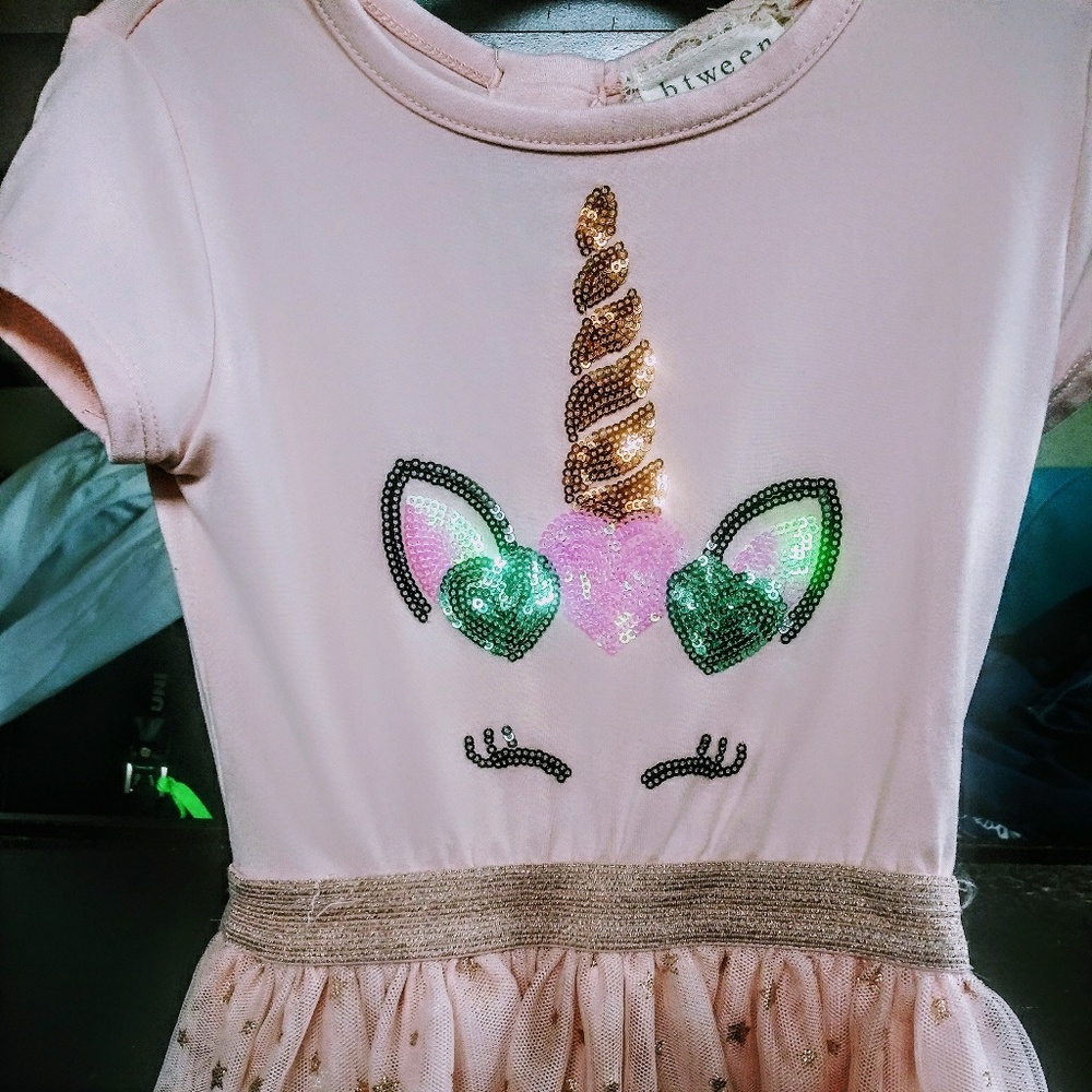ADORABLE PINK UNICORN DRESS